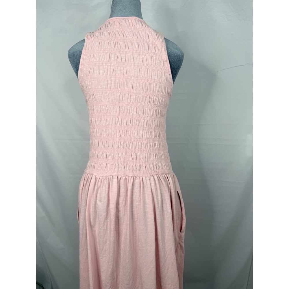 Universal Thread Pink Smocked Knit Maxi Dress Women's Large A-Line Sleeveless - Picture 6 of 10